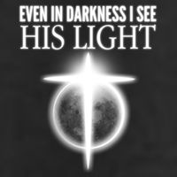 Even In Darkness I See His Light Golf Towel