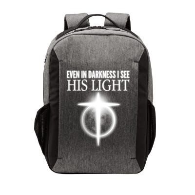 Even In Darkness I See His Light Vector Backpack