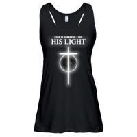 Even In The Darkness I See His Light Jesus Christian  Ladies Essential Flowy Tank