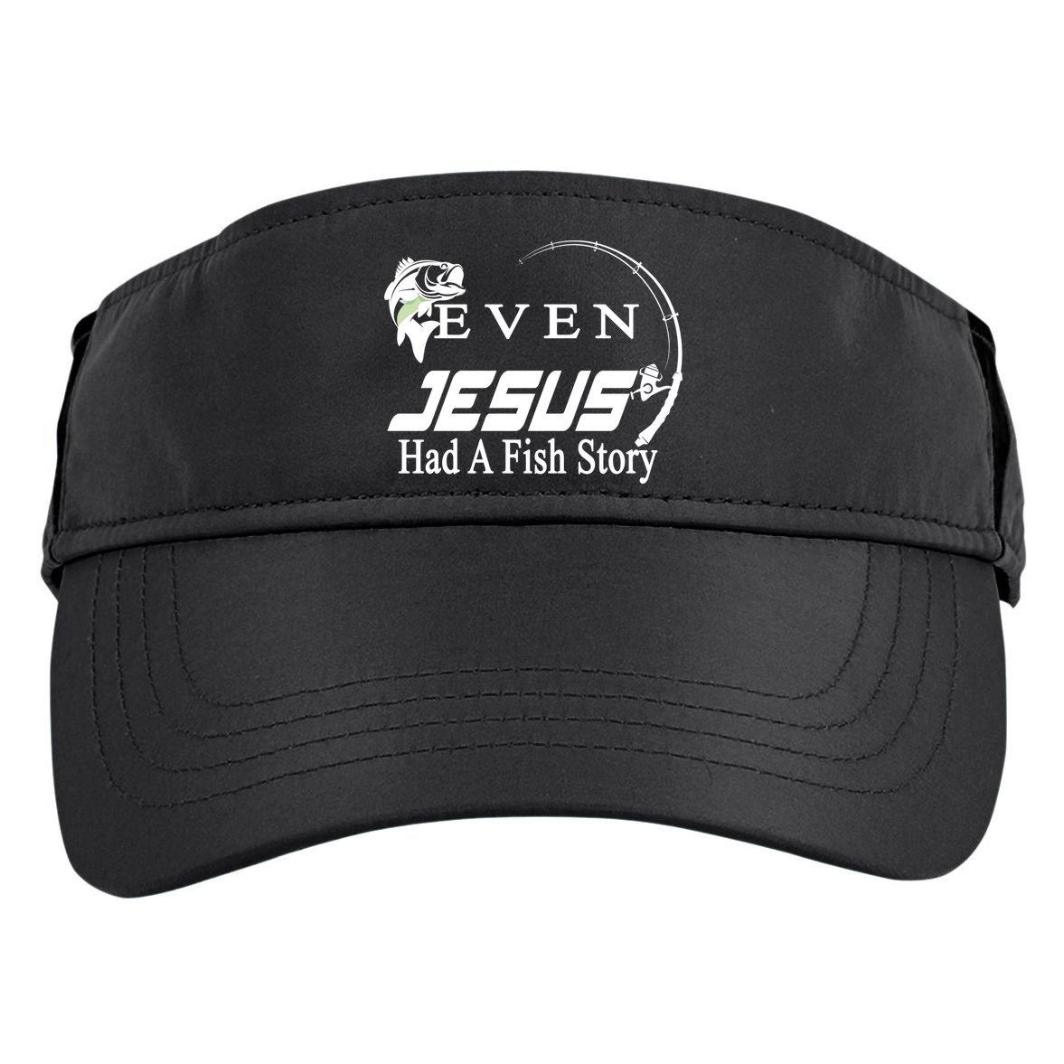 Even Jesus Had A Fish Story Adult Drive Performance Visor