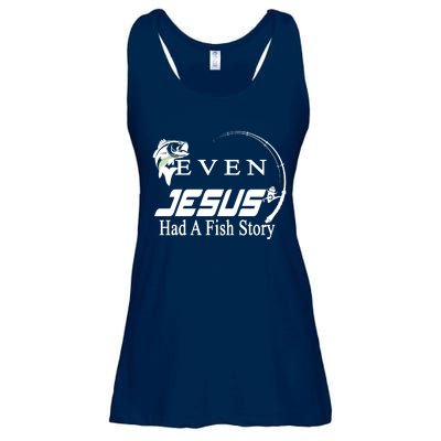 Even Jesus Had A Fish Story Ladies Essential Flowy Tank