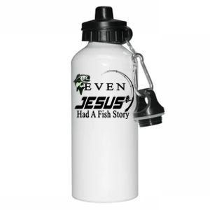 Even Jesus Had A Fish Story Aluminum Water Bottle