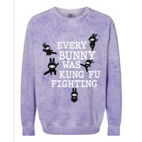 Every Bunny Was Kung Fu Fighting Colorblast Crewneck Sweatshirt