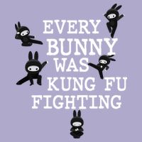 Every Bunny Was Kung Fu Fighting Colorblast Crewneck Sweatshirt
