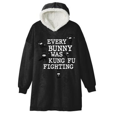 Every Bunny Was Kung Fu Fighting Hooded Wearable Blanket