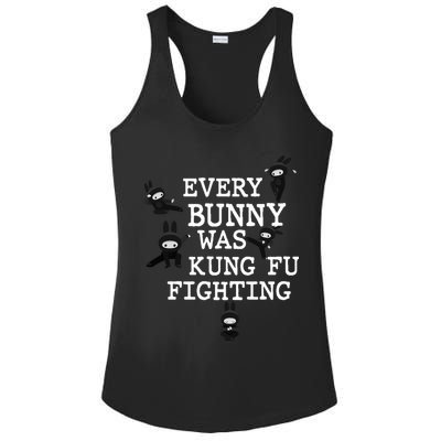 Every Bunny Was Kung Fu Fighting Ladies PosiCharge Competitor Racerback Tank