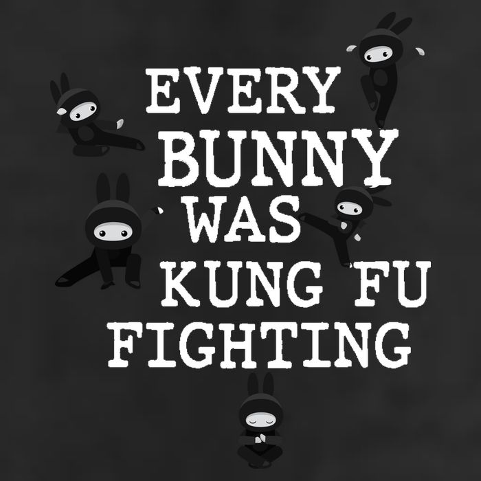 Every Bunny Was Kung Fu Fighting Golf Towel