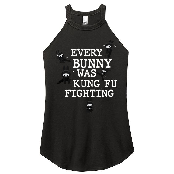 Every Bunny Was Kung Fu Fighting Women's Perfect Tri Rocker Tank