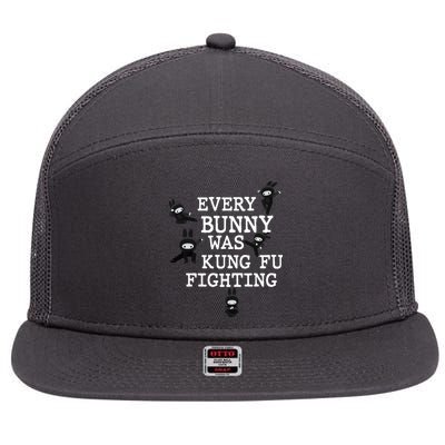Every Bunny Was Kung Fu Fighting 7 Panel Mesh Trucker Snapback Hat