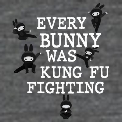 Every Bunny Was Kung Fu Fighting T-Shirt