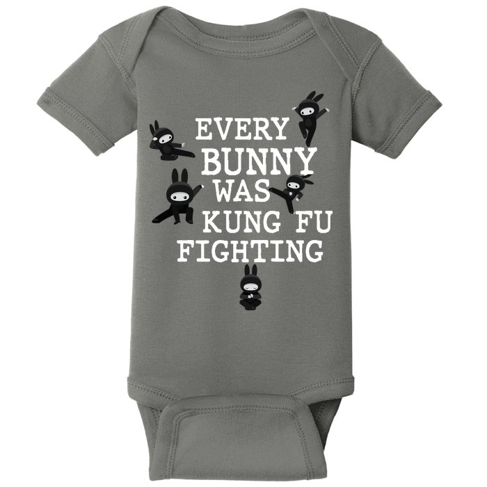 Every Bunny Was Kung Fu Fighting Baby Bodysuit