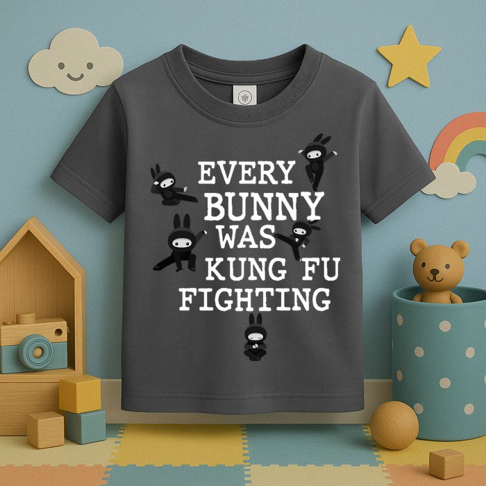 Every Bunny Was Kung Fu Fighting Toddler T-Shirt