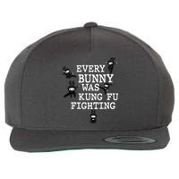 Every Bunny Was Kung Fu Fighting Wool Snapback Cap