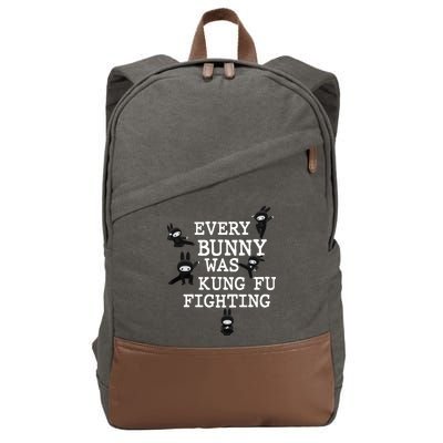 Every Bunny Was Kung Fu Fighting Cotton Canvas Backpack