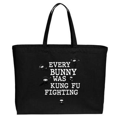 Every Bunny Was Kung Fu Fighting Cotton Canvas Jumbo Tote