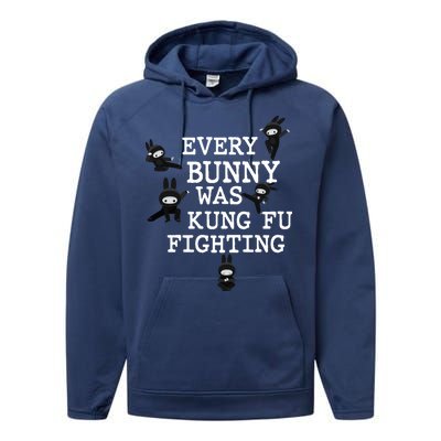 Every Bunny Was Kung Fu Fighting Performance Fleece Hoodie