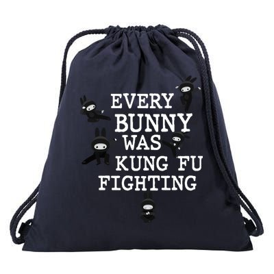 Every Bunny Was Kung Fu Fighting Drawstring Bag