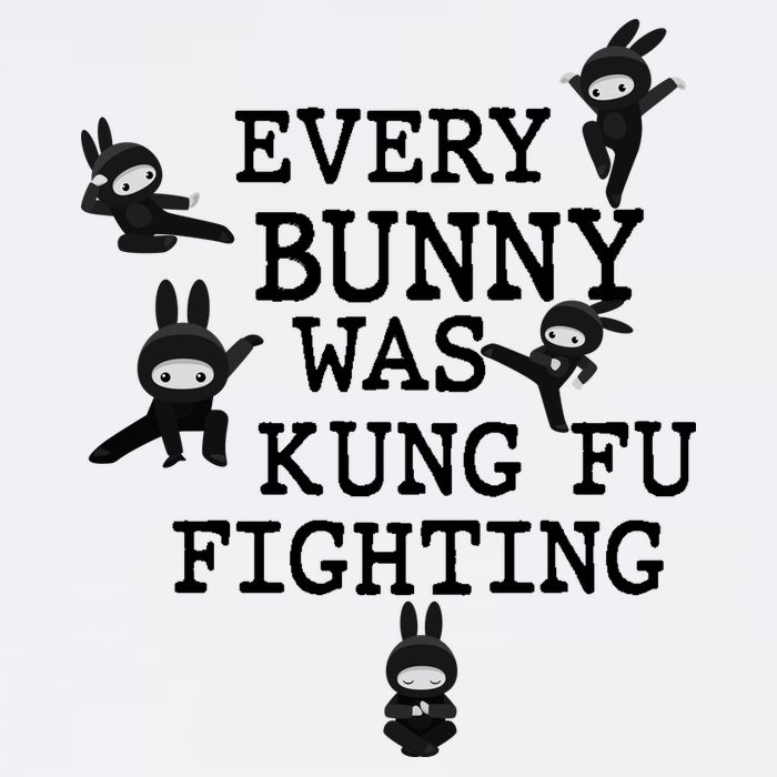 Every Bunny Was Kung Fu Fighting Garment-Dyed Sweatshirt