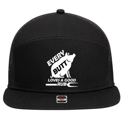 Every Butt Needs A Good Rub 7 Panel Mesh Trucker Snapback Hat