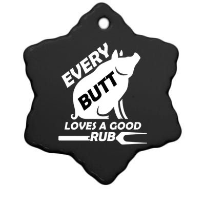 Every Butt Needs A Good Rub Ceramic Star Ornament