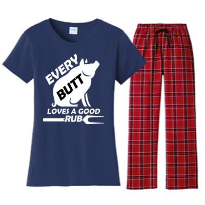 Every Butt Needs A Good Rub Women's Flannel Pajama Set