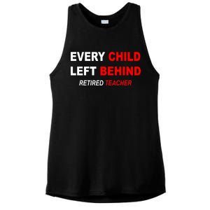 Every Child Left Behind Retired Teacher Ladies PosiCharge Tri-Blend Wicking Tank