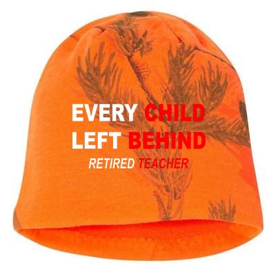 Every Child Left Behind Retired Teacher Kati - Camo Knit Beanie