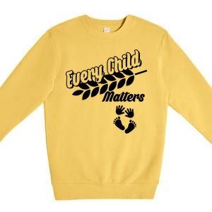 Every Child Matters Baby Feet and Hands Premium Crewneck Sweatshirt