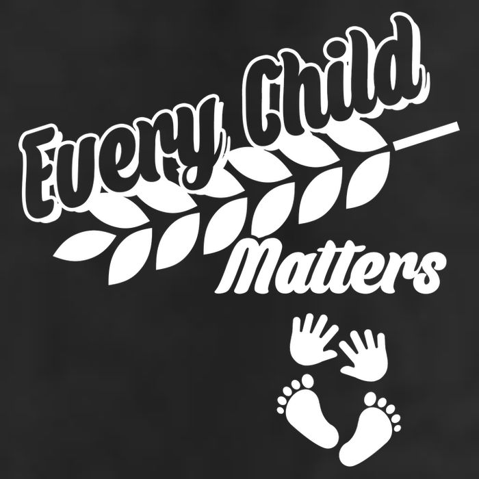 Every Child Matters Baby Feet and Hands 7 Panel Mesh Trucker Snapback Hat