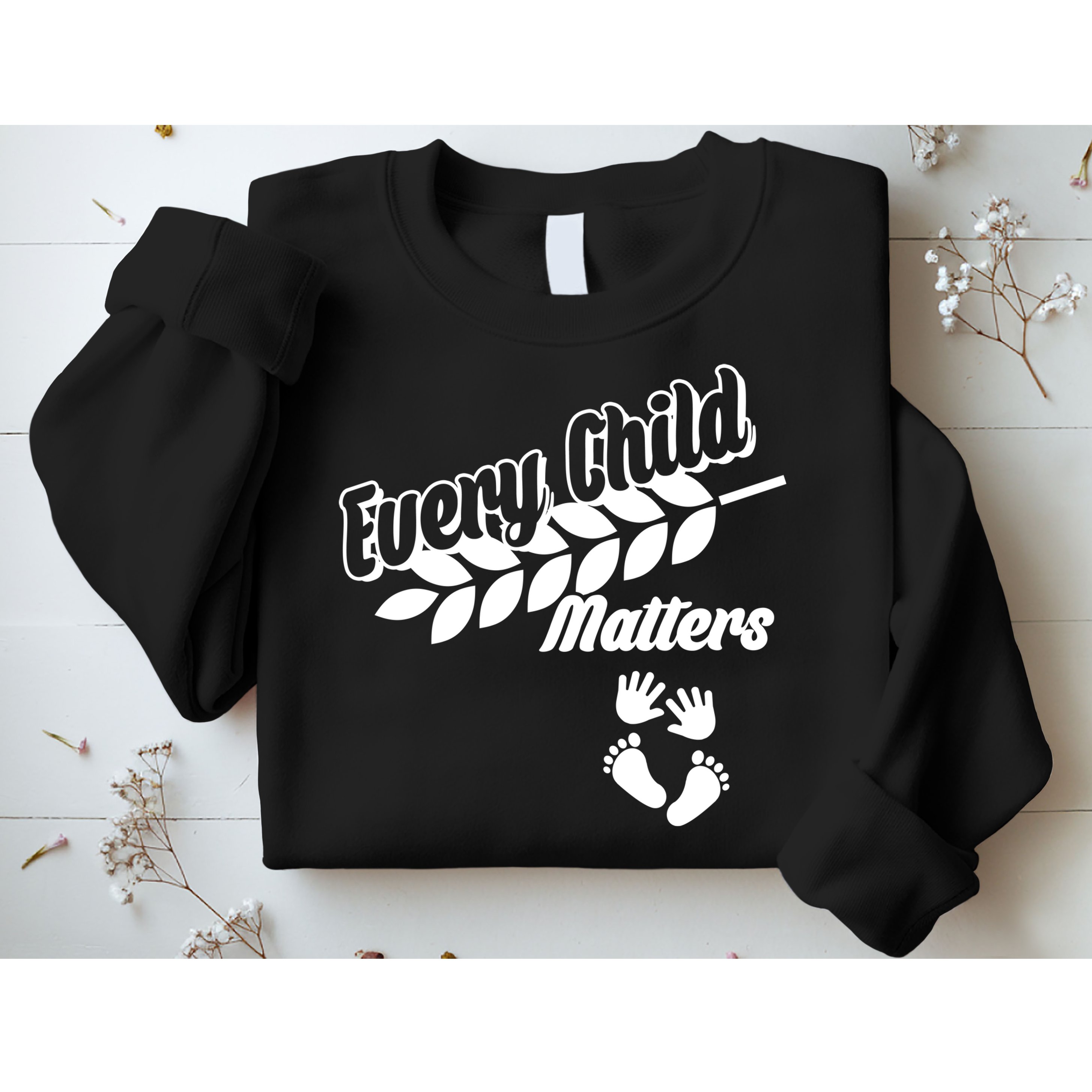 Every Child Matters Baby Feet and Hands Sweatshirt