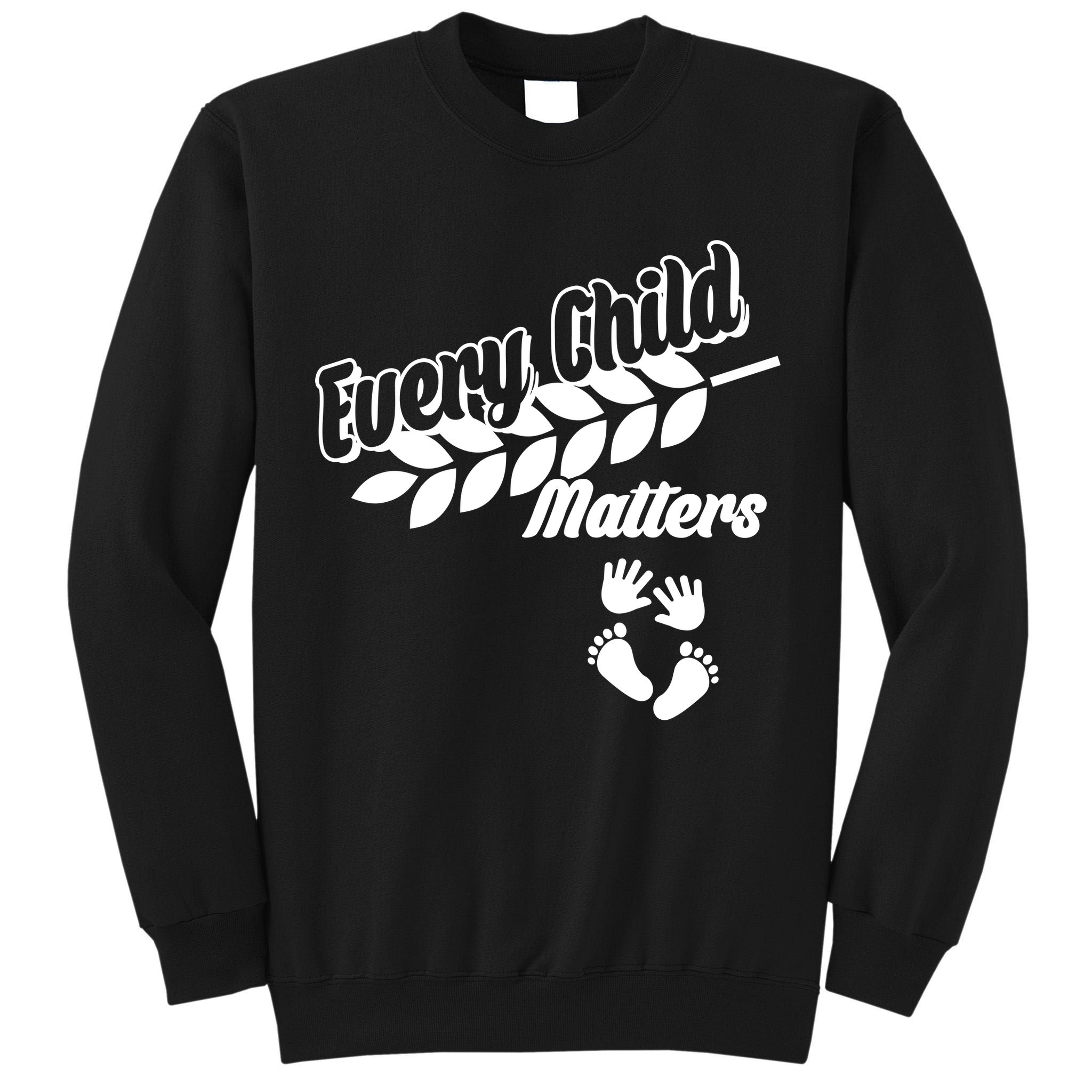 Every Child Matters Baby Feet and Hands Tall Sweatshirt