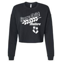 Every Child Matters Baby Feet and Hands Cropped Pullover Crew