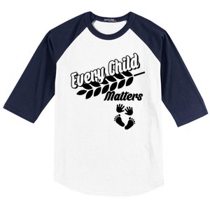 Every Child Matters Baby Feet and Hands Baseball Sleeve Shirt