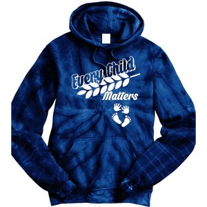 Every Child Matters Baby Feet and Hands Tie Dye Hoodie