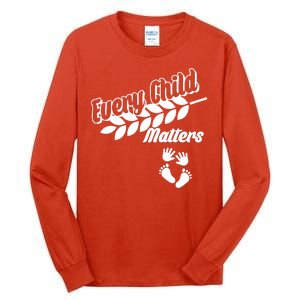 Every Child Matters Baby Feet and Hands Tall Long Sleeve T-Shirt