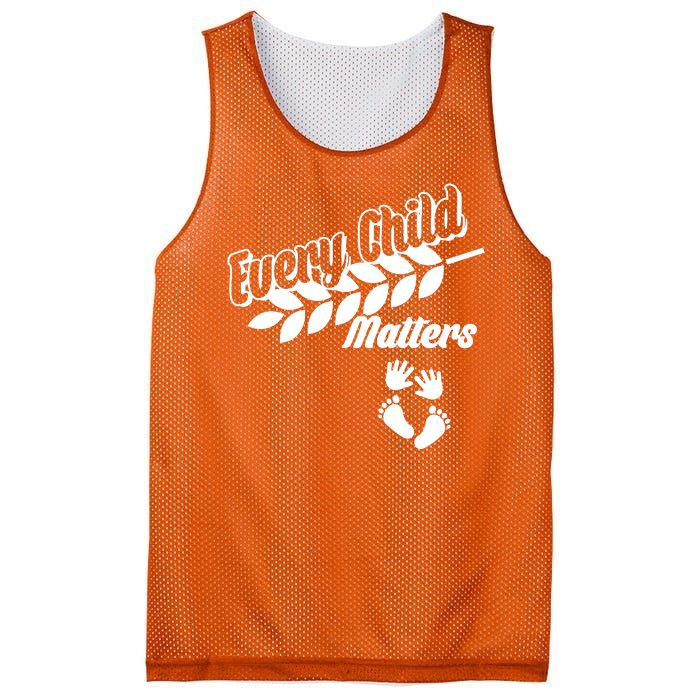 Every Child Matters Baby Feet and Hands Mesh Reversible Basketball Jersey Tank