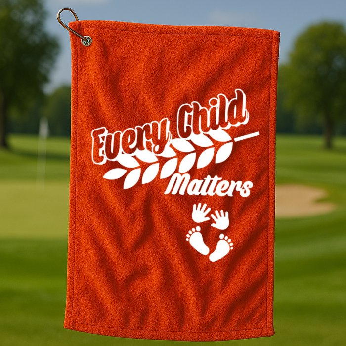Every Child Matters Baby Feet and Hands Golf Towel