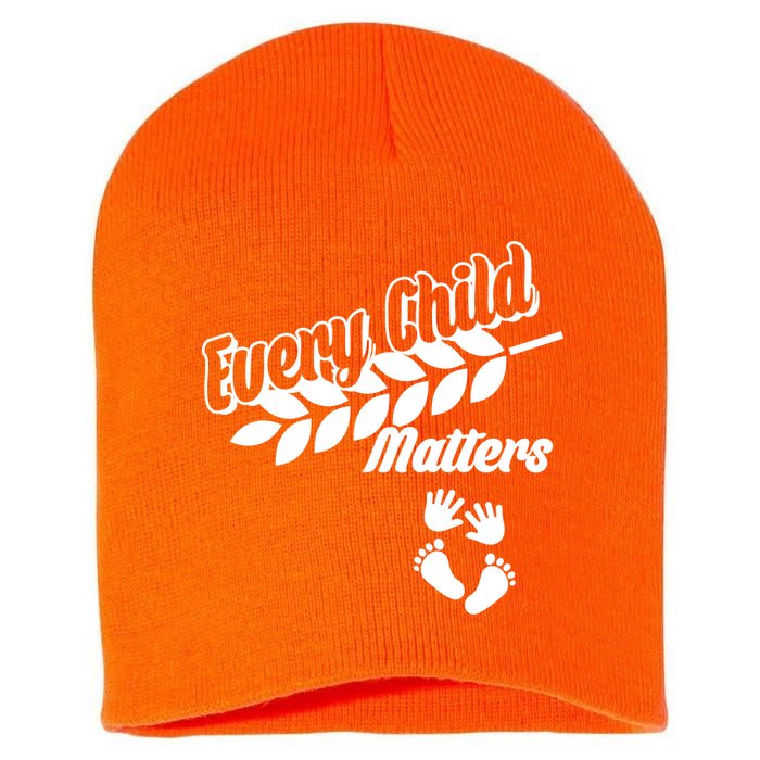 Every Child Matters Baby Feet and Hands Short Acrylic Beanie