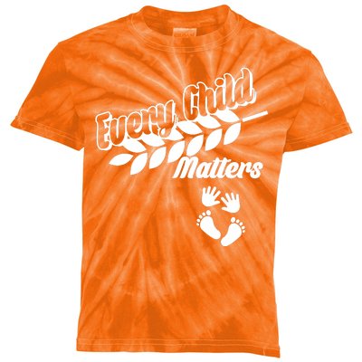 Every Child Matters Baby Feet and Hands Kids Tie-Dye T-Shirt