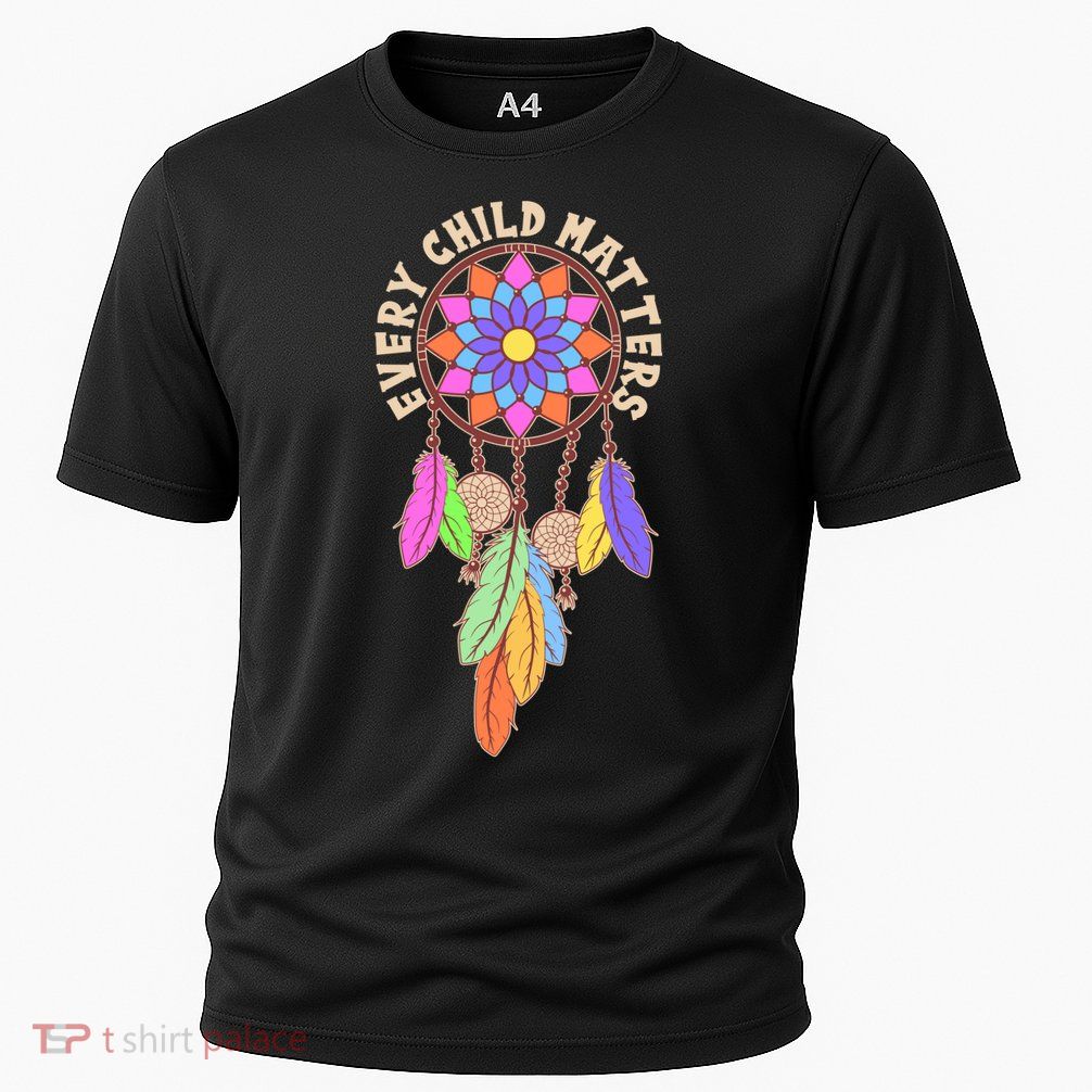 Every Child Matters Colorful Dream Catcher Cooling Performance Crew T-Shirt