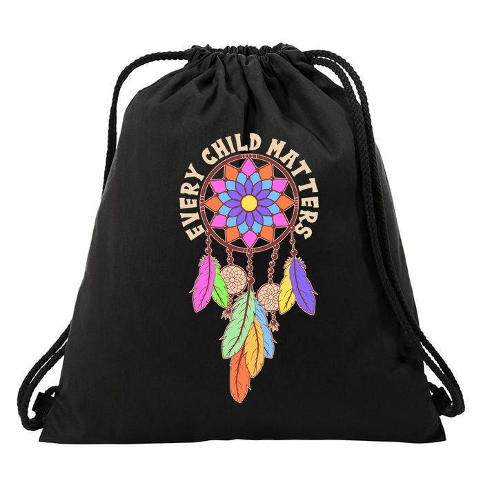 Every Child Matters Colorful Dream Catcher Drawstring Bag
