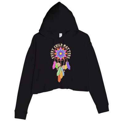 Every Child Matters Colorful Dream Catcher Crop Fleece Hoodie