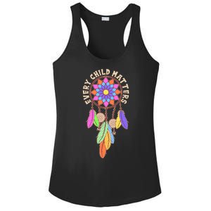 Every Child Matters Colorful Dream Catcher Ladies PosiCharge Competitor Racerback Tank