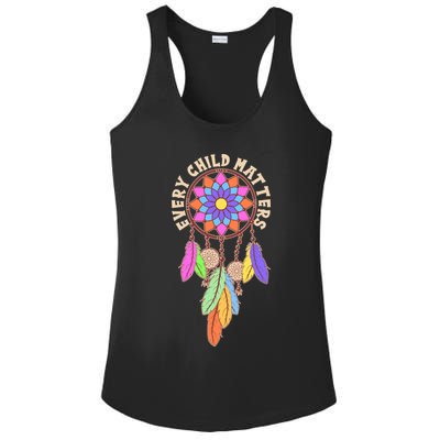 Every Child Matters Colorful Dream Catcher Ladies PosiCharge Competitor Racerback Tank