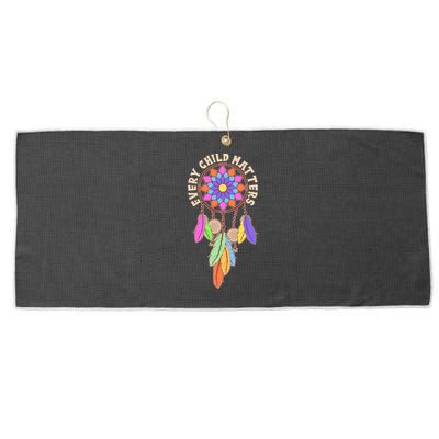 Every Child Matters Colorful Dream Catcher Large Microfiber Waffle Golf Towel
