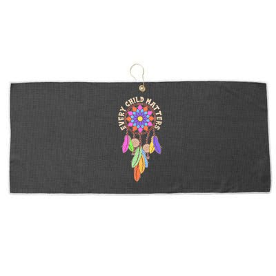 Every Child Matters Colorful Dream Catcher Large Microfiber Waffle Golf Towel