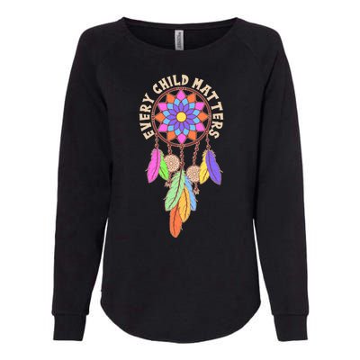 Every Child Matters Colorful Dream Catcher Womens California Wash Sweatshirt