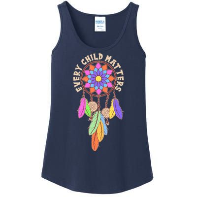 Every Child Matters Colorful Dream Catcher Ladies Essential Tank