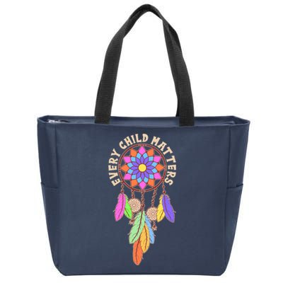 Every Child Matters Colorful Dream Catcher Zip Tote Bag