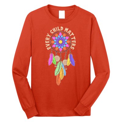 Every Child Matters Colorful Dream Catcher Long Sleeve Shirt